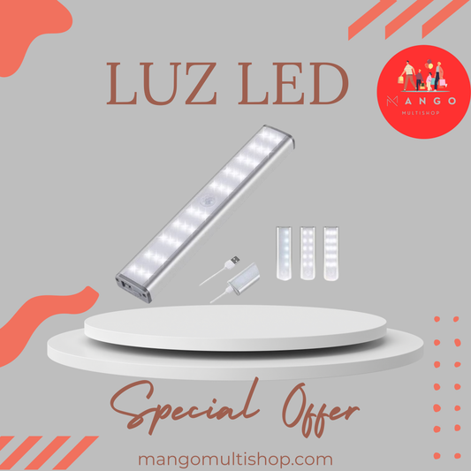 LED Recargable con Sensor de Movimiento